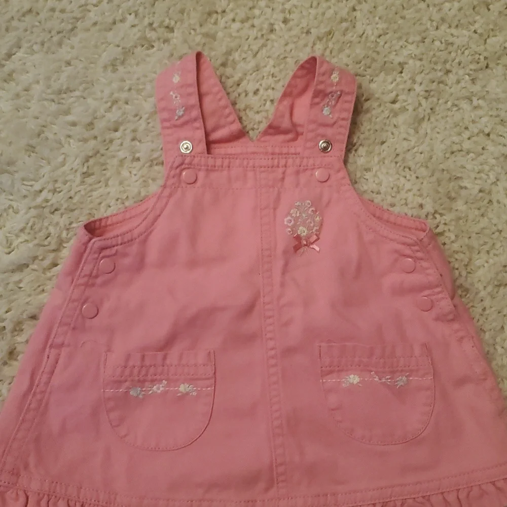 5 For‎ 25$ Child Of Mine Pink Baby Dress Size Small 0-3 Months